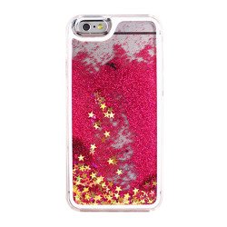 iPhone 7 Plus Liquid Glitter Shake Star Dust Case (Hot Pink)